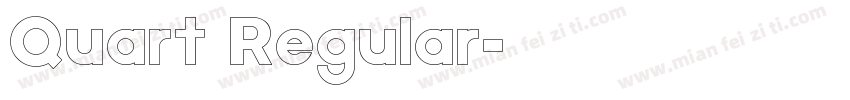 Quart Regular字体转换